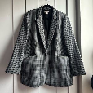 Coat / striped blazer oversized (H&M)